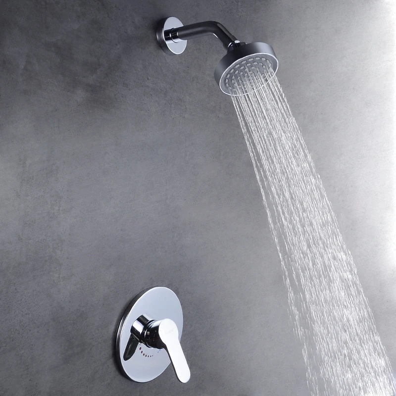 Роскошный латунный хромированный смеситель различных функций Встраиваемый