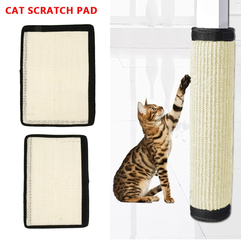 

2pcs Cat Scratching Mats Natural Sisal Protect Home Furniture Foot Chair Protector Pad Climbing Tree Pet Scratcher Pads Board