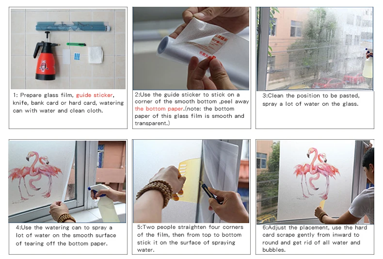 Window stickers frosted glass film balcony window posted light opaque Mediterranean style decorative paper | Дом и сад