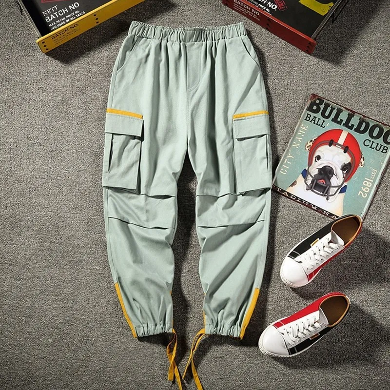 

Brand Men New Clothes Streetwear Korean Harem Men Overalls Pants Loose Hip Hop Mens Trousers Plus Size Pencil Pants 50-115 KG