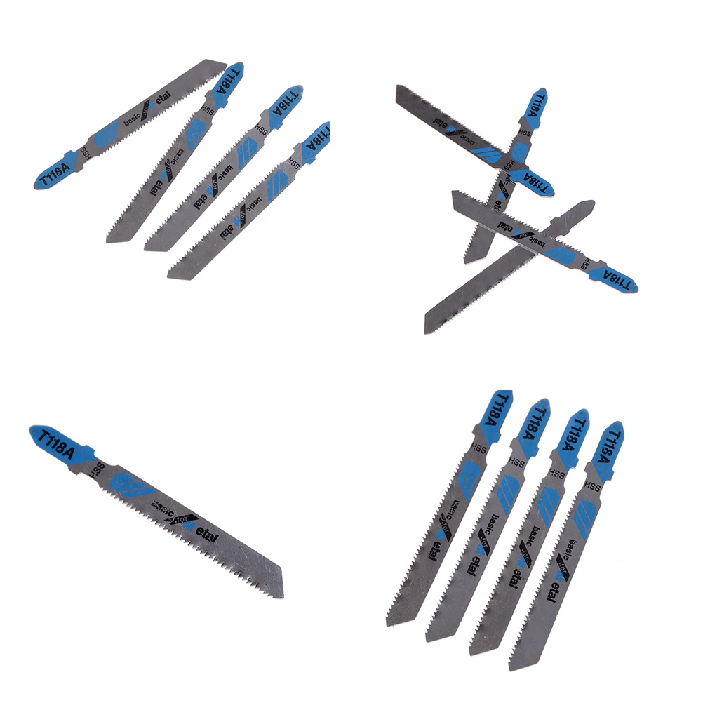 

5 Pcs HSS T118A Jig Saw Blades Wood Metal Fast Cutting Reciprocating Saw Blade