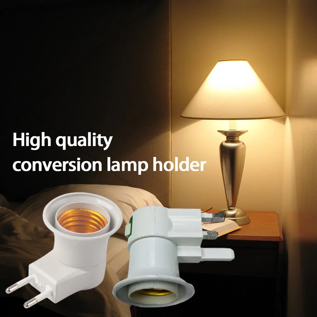 

Conversion Lamp Holder Wall Plug-in Lamp Holder With Switch Screw Durable Material Aluminum Alloy Lamp Holder