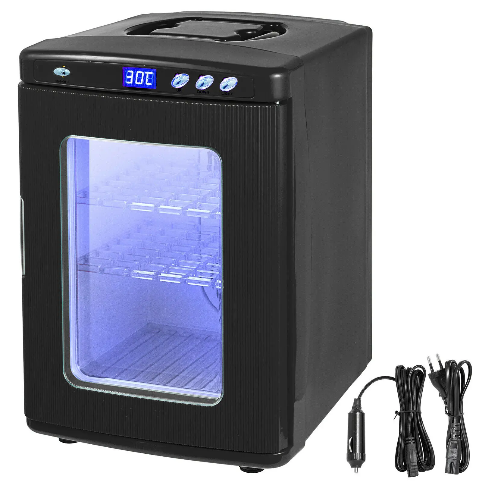 

Black Reptile Incubator 25L Scientific Lab Incubator Digital Incubator Cooling and Heating 5-60°C Reptile Egg Incubator