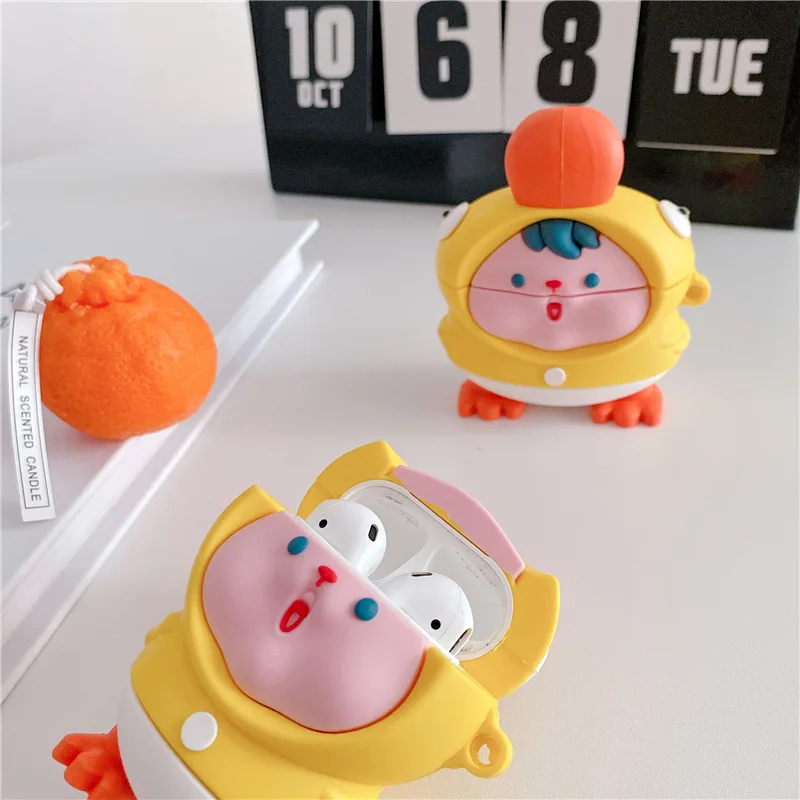 

3D Cartoon Duck Case For Airpod Pro Case Wireless Bluetooth Earphone Charging Box For Airpods 1 2 Accessories Protective Cover