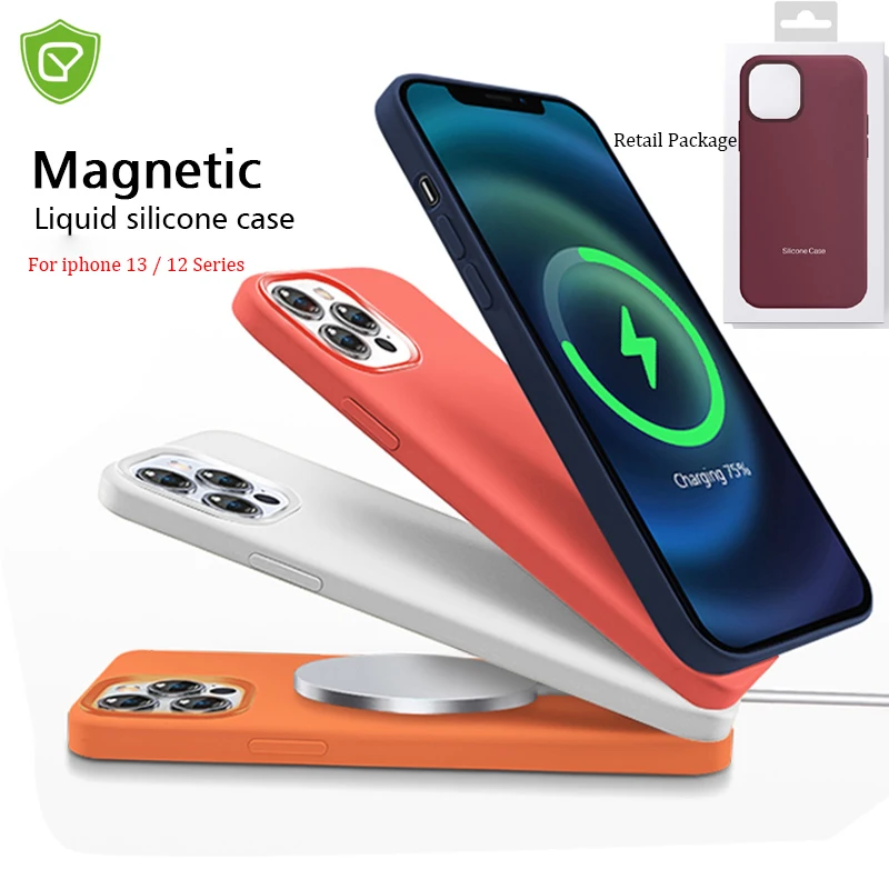 

Чехол MagSafe силиконовый для iPhone 13, 12 Pro Max, 12, 13
