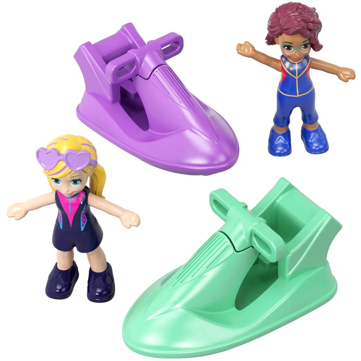 

Polly Pocket Surfing Sandventure Mini Dolls World Treasure Box Twirling Music Toys for Kids Girls Christmas Birthday Gift FRY35