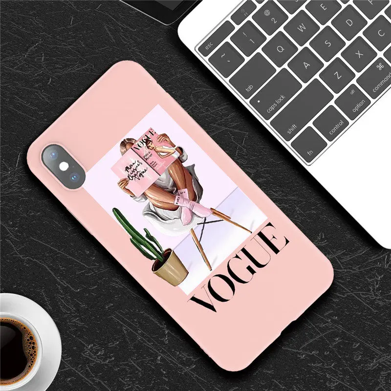 AC4581P Lovebay для iPhone 6, 6 s, 7, 8 Plus, 11 Pro Max X, XR, XS Max, чехол для телефона с изображением мультяшного жирафа, мягкий ТПУ чехол для королевы, конфет, Парижа, девушки - Цвет: AC4581P