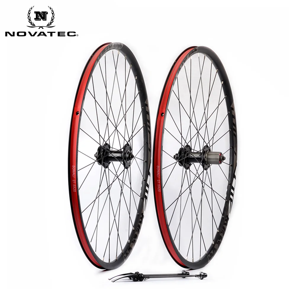

NOVATEC Hub Hand Knitted 26 27.5 29 Compatible with Shimano SRAM Freewheel 28 32 Quick Release Mountain Bike Wheel