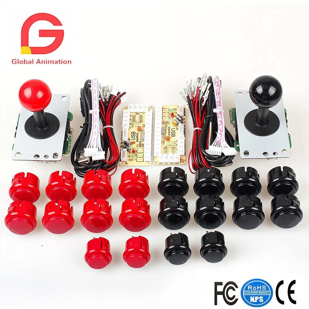 Аркадные запчасти сделай сам 2x USB кодировщик с нулевой задержкой + 5 контактный 8