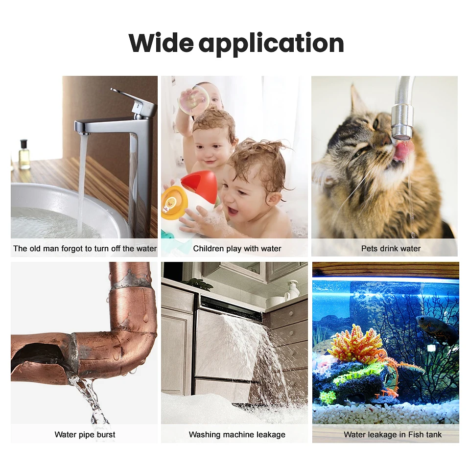 Датчик утечки воды AVATTO Tuya Zigbee детектор оповещения от приложения Smartlife