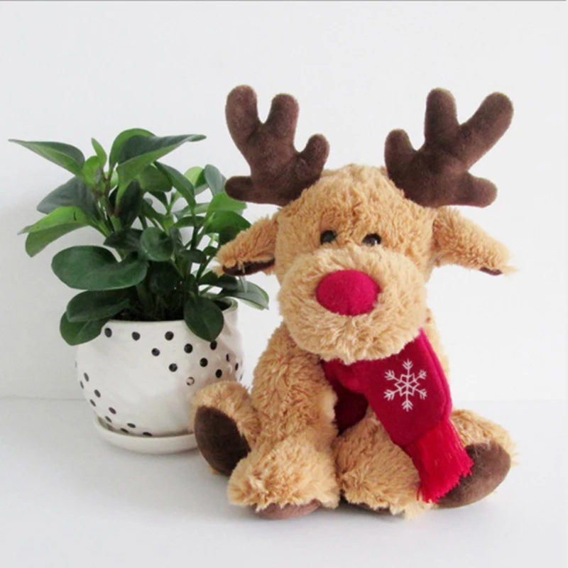 30 см для детей имитация лося мягкая плюшевая игрушка комплект с изображением