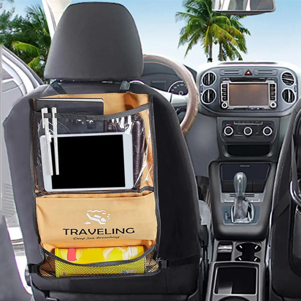 

Universal Multi-Pocket Car Storage Back Seat Organizer Holder Convenient Waterproof Travel Bag Stowing Tidying Car Accessories