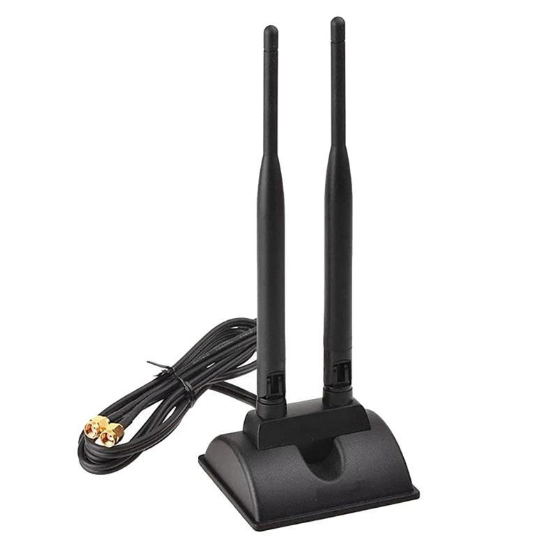 

2,4G/5G двухдиапазонная антенна с 6.5Ft кабель-удлинитель для 6DB магнитное основание Беспроводной сетевая карта WI-FI антенна SMA