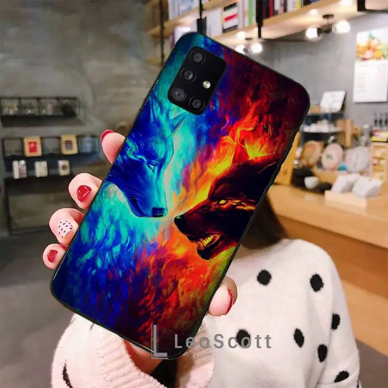 

Wolf Tiger Lion Phone Cases For Samsung A50 A51 A71 A31 A21S S8 S9 S10 S20 S21 Plus Fe Ultra 4G 5G
