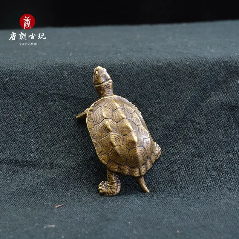 

Feng Shui Bronze Ornaments Retro Pure Copper Auspicious Turtle Copper Ornaments