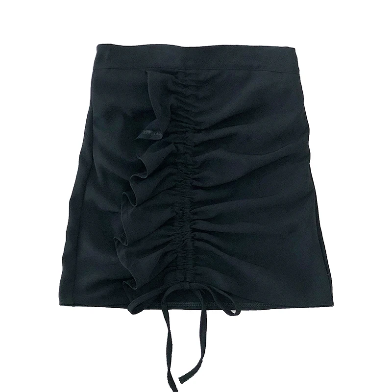 

bust skirt of tall waist A word 2020 summer wear han edition design feeling pure color package buttocks short skirt