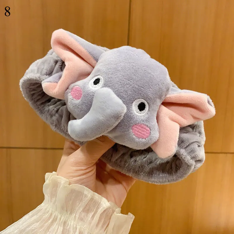

Coral Fleece Headband Elastic Hair Bands Makeup Hair Accessories Cartoon Sweet Cute Fruit Animals Hair Band for Women Scrunchies