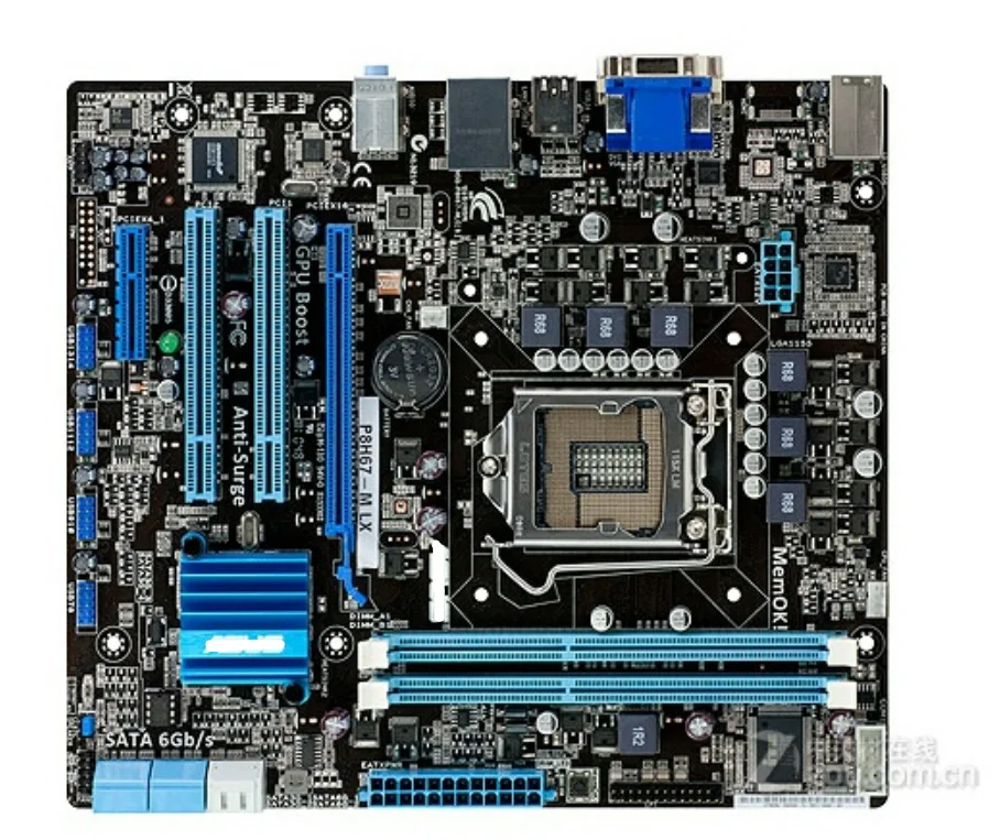 Оригинальная материнская плата P8H67-M LX DDR3 LGA 1155 для I3 I5 I7 CPU H67 десктопная |