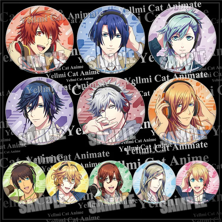1 шт. аниме Uta no Prince Sama Aijima HIjirikawa акриловые значки мешки Подарки для женщин Hijab Pins