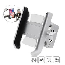 Motorcycle Bike Mobile Phone Holder Aluminum Bicycle Riding Bracket GPS Mount Handlebar Stand Support 3.5-6.5inch Smartphones