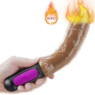 Нагревательный реалистичный мягкий пенис, фаллоимитатор, вибратор для точки G, секс-игрушка для женщин, Вагина, анус, фаллоимитатор, вибратор, мастурбатор, секс-игрушки для взрослых