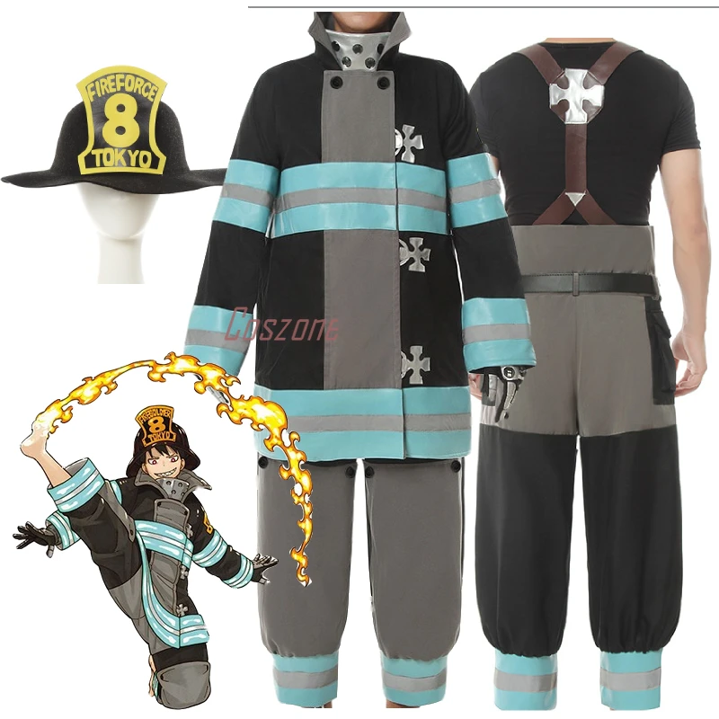 Enen No Shouboutai Fire Force Tamaki Shinra костюм для костюмированной вечеринки одежда на Хэллоуин
