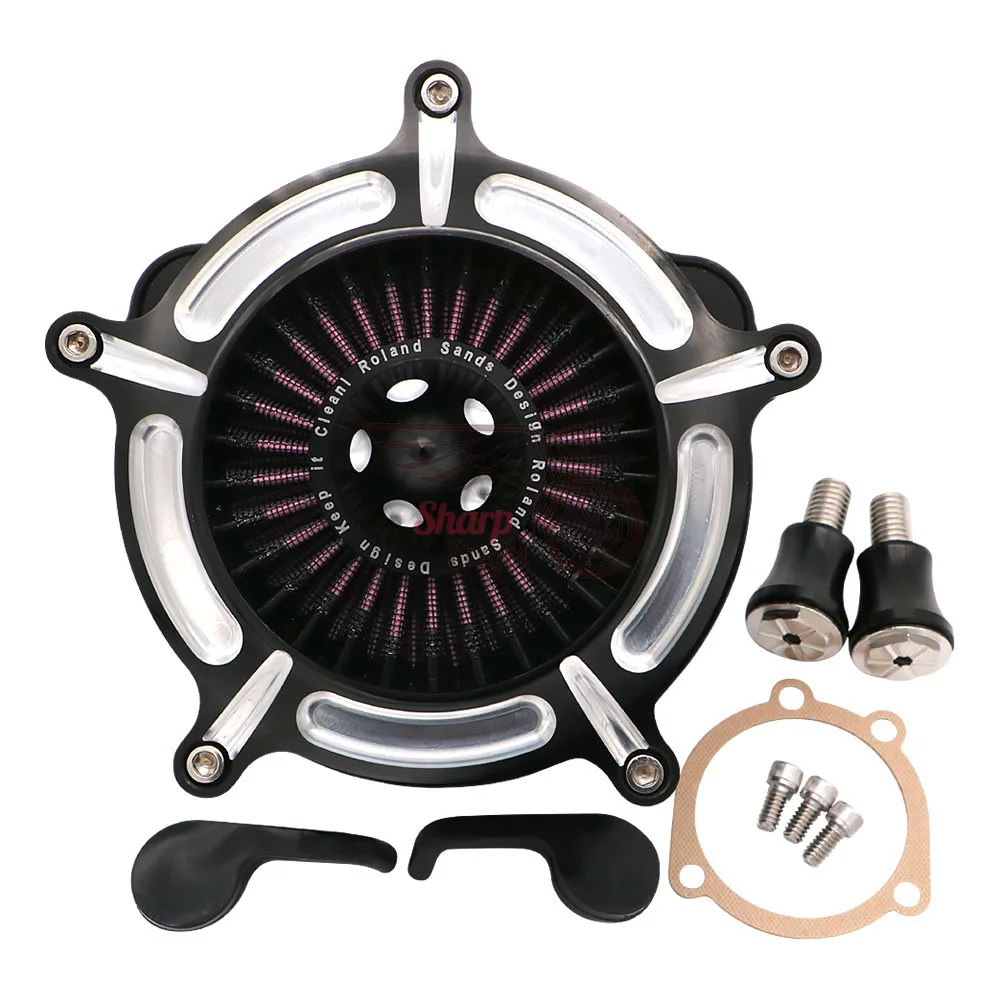 Мотоциклетные аксессуары CNC Cut большой воздухоочиститель фильтр Впускная