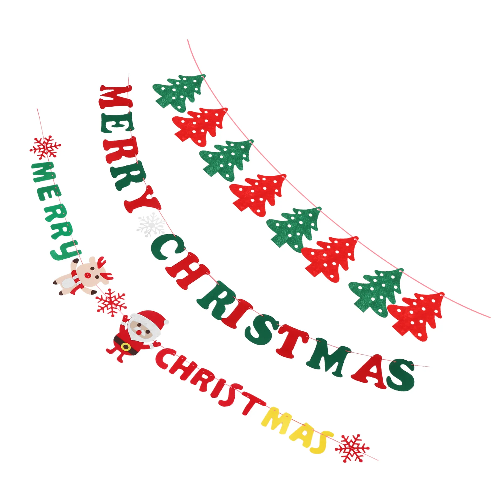 

3 шт., Новогодние декоративные флажки