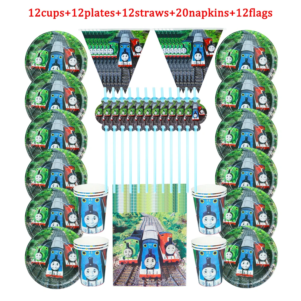 68Pcs Thomas Friends Favor Birthday Party Paper Disposable C