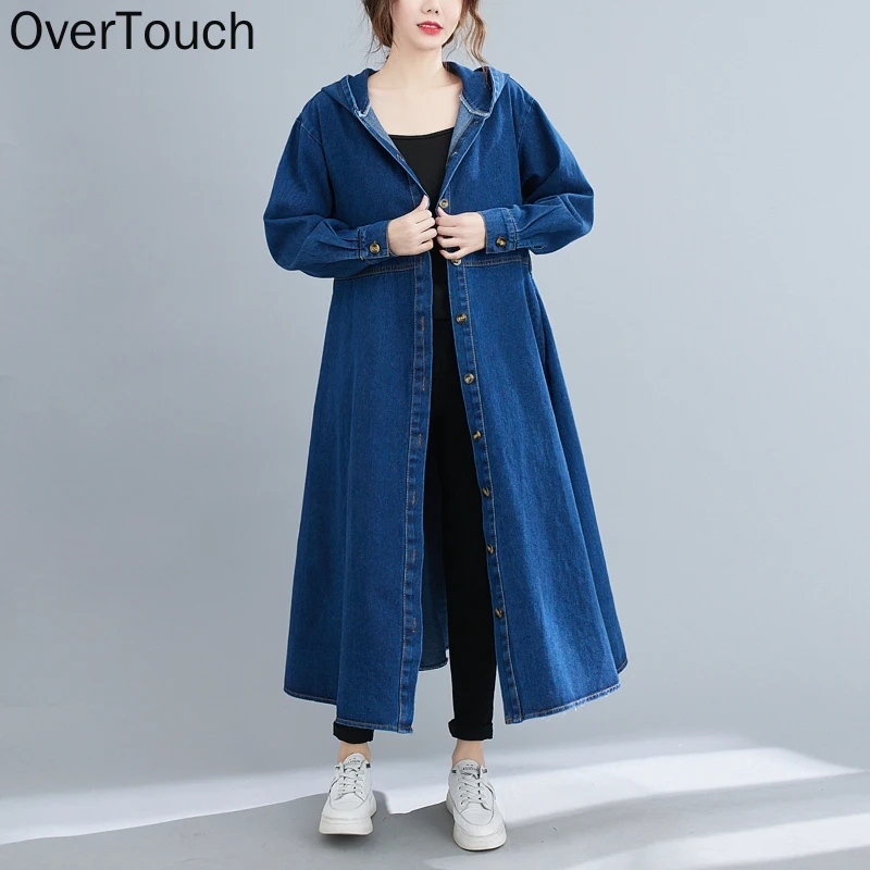 

Autumn Winter Denim Jacket Coat Women Clothing Jeans Jacket Vintage Lady Outwear Loose Long Sleeve Thick Button Cardigan
