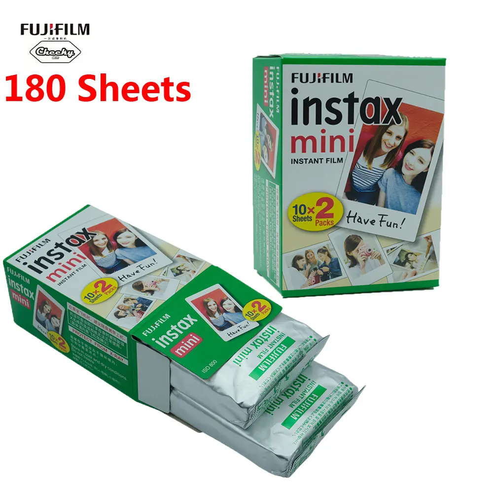 Оригинальная 100 180 листов Fujifilm Instax Mini пленка для FUJI Instant Photo camera Mini 9 Mini 8 7s 70 90 пленка фотоальбом рамка