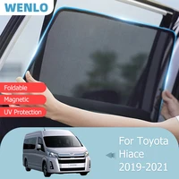 for toyota hiace 2019 2021 front windshield car sunshade side window blind sun shade magnetic door grid visor mesh curtain cover