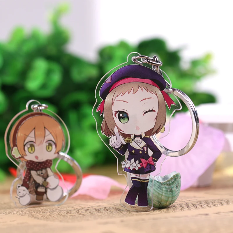 Милый аниме мультфильм зодиакальный брелок акриловый для мальчиков и девочек
