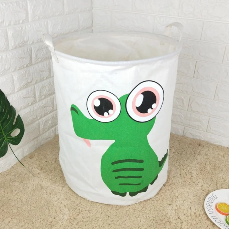 

Cartoon Folding Laundry Basket Dirty Clothes Kids Toys Storage Basket Home Organizer Storage Barrel Laundry Bucket With Handles