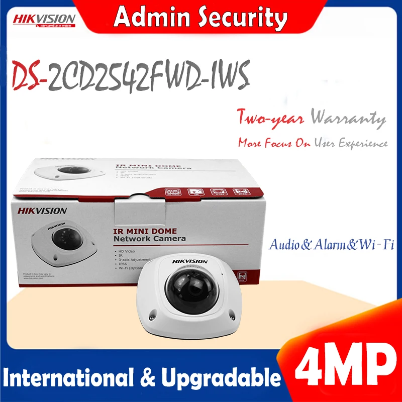 Hikvision DS-2CD2542FWD-IWS английская версия корпус Ip камера Wi-Fi купольная POE безопасности