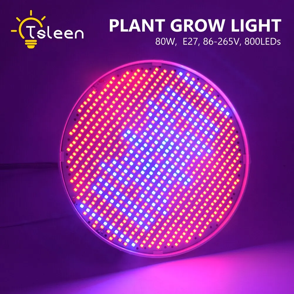 

E27 LED Grow Lights Hydroponic Grow Bulb Wide Spectrum 220V UV Lamp Plant Vegetable Flower Seedling Greenhouse Plant Lighting