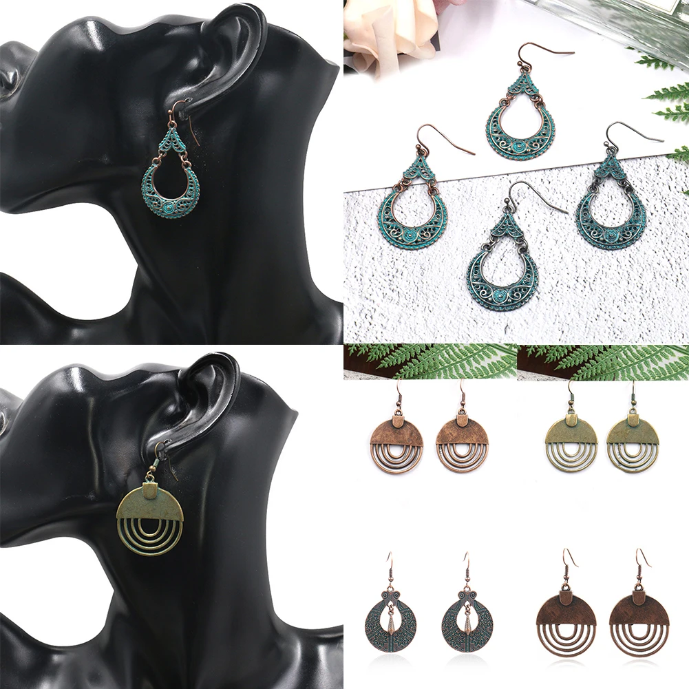 Винтажные висячие серьги в стиле бохо из Индии для женщин женские этнические