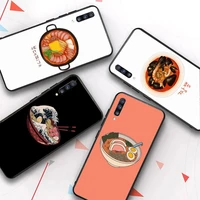 japanese sushi noodle food phone case for samsung galaxy a51 30s a71 cover for a21s a70 10 a30 a91 capa