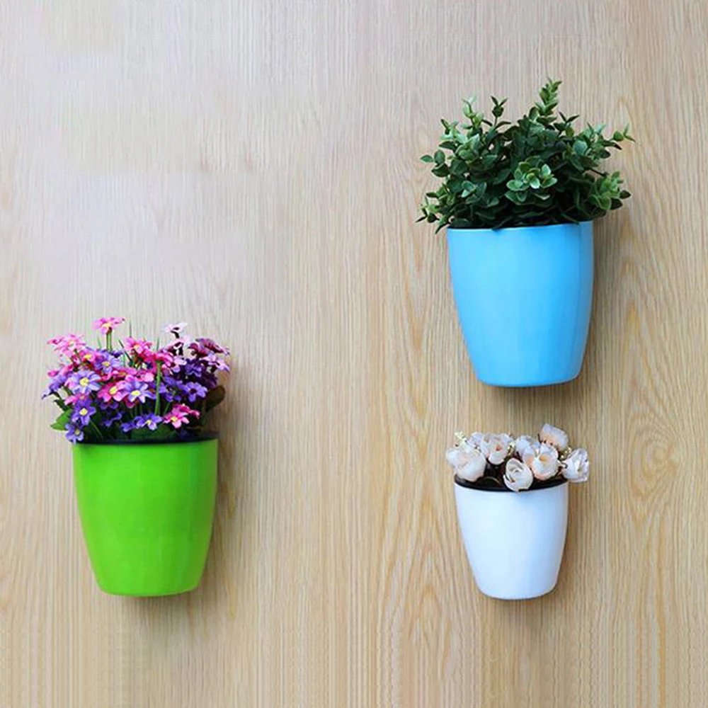 Самополивающийся цветочный горшок настенный пластмассовый Плантатор из смолы