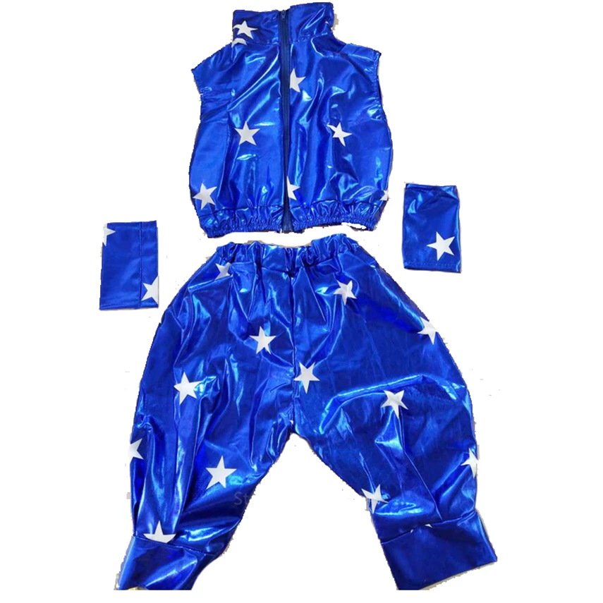 Детские костюмы для современных джазовых танцев из 2 предметов жилет без рукавов