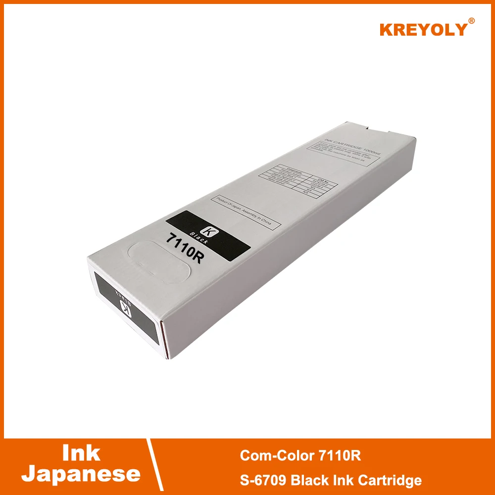 Japanese Ink Cartridge Riso ComColor 7110R  X1 S-6711 S-6712 S-6710 S-6709 Black Cyan Magenta Yellow One Piece