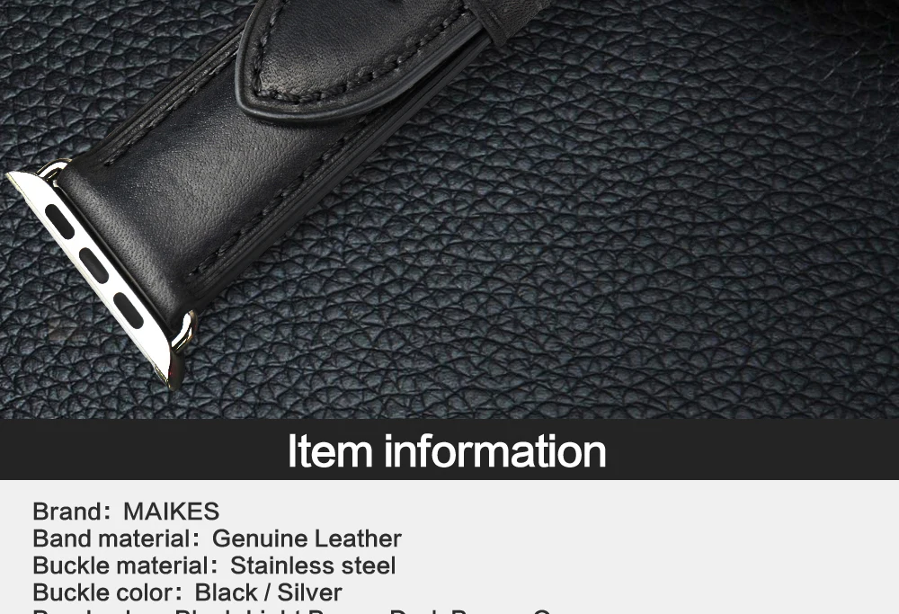 MAIKES для Apple Watch Band 44 мм 40 мм и ремешок для часов аpple 42 мм 38 мм натуральная кожа часы аксессуары iwatch ремешки для часов браслеты