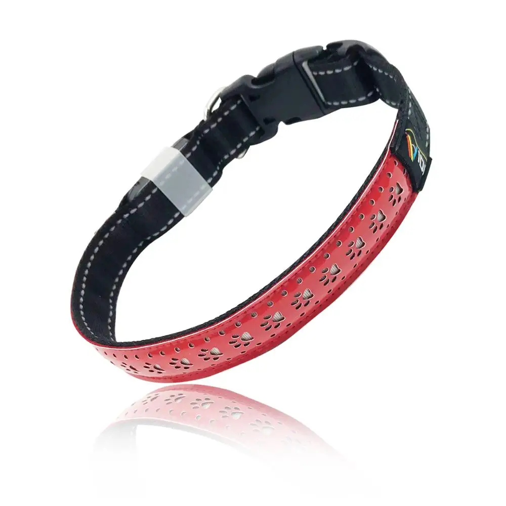 Светодиодный ошейник для собак с USB-зарядкой ночное освещение прогулка Хэллоуин