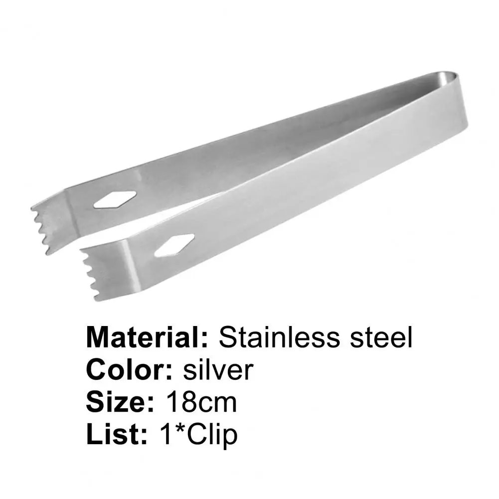 

Ice Clip Multi-use Heat-resistant Stainless Steel Home Low Temperature Resistance Ice Cube Clip for Kitchen