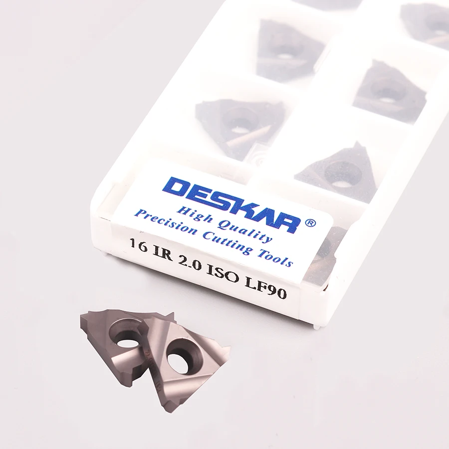 

10pcs 16ER 16IR 1.5ISO LF90 16IR 16ER 2.0ISO LF90 High quality Cermet Threading Turning Tool Insert CNC Lathe Cutting Tool Blade