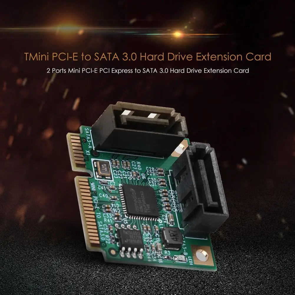 Жесткая карта памяти Mini PCI E Express на SATA 3 0 с 2 портами|Платы расширения| |