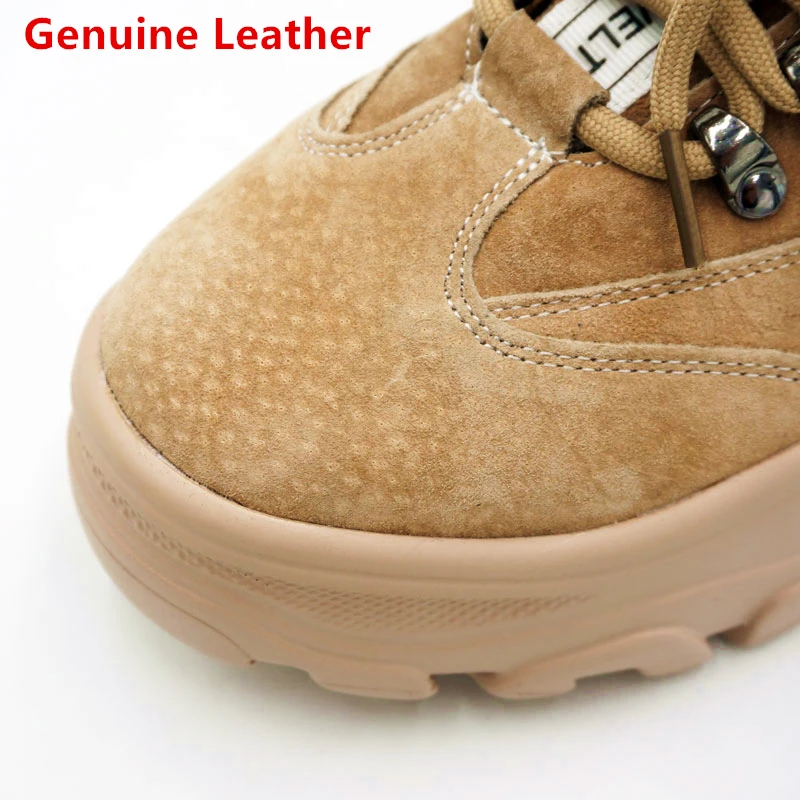 Женские кроссовки из натуральной кожи на платформе модные женские зимние