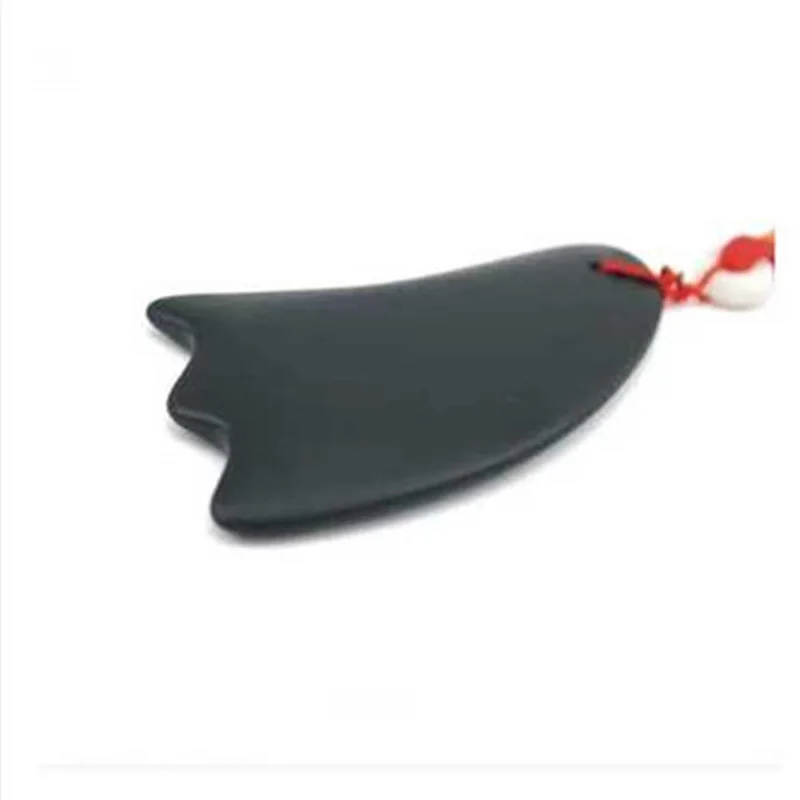 Черный Бянь камень Гуа-Ша массаж скрести терапии естественного здоровья уход за