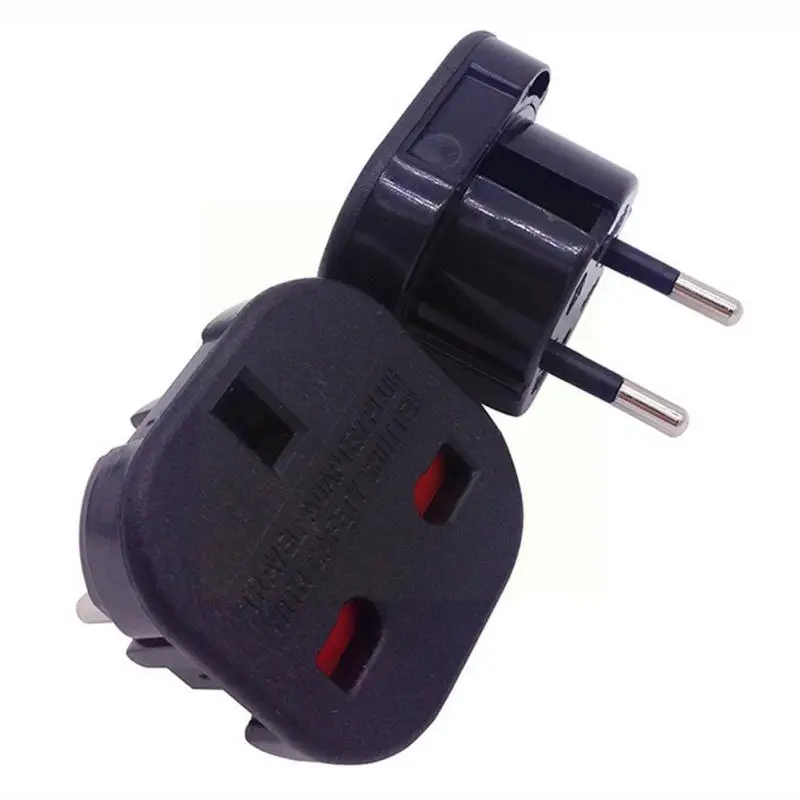

110-250v 9625 Travel Europe To Uk Plug Power Charger Adapter Convert H7w5