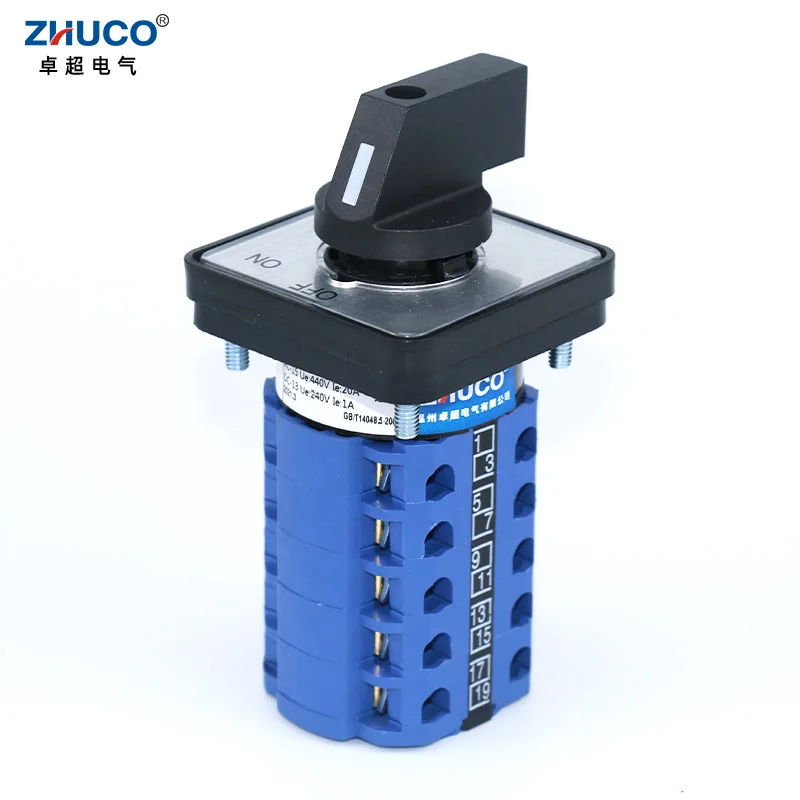 ZHUCO SZW26/LW26-20 OFF-ON 2 Позиция 5 фазы 20A 660V универсальный передачи переключения